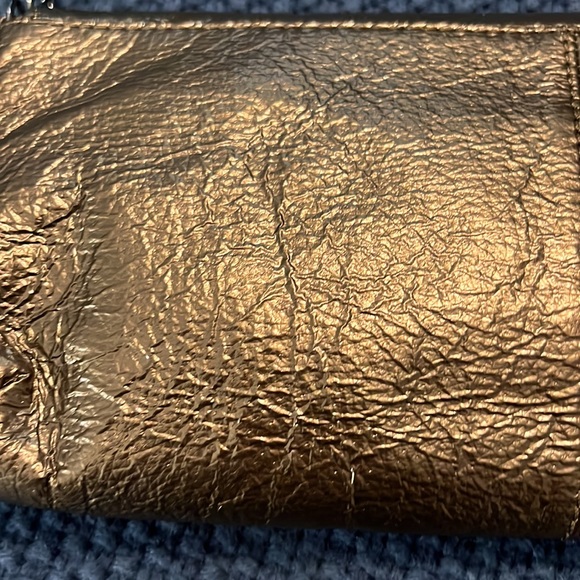 HOBO Int’l Alicia Bronze leather clutch w/chain strap small shoulder indie boho - Picture 11 of 11